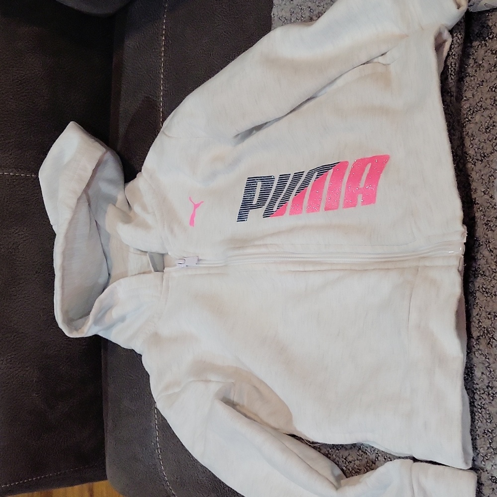 Girls Puma Zip Up
